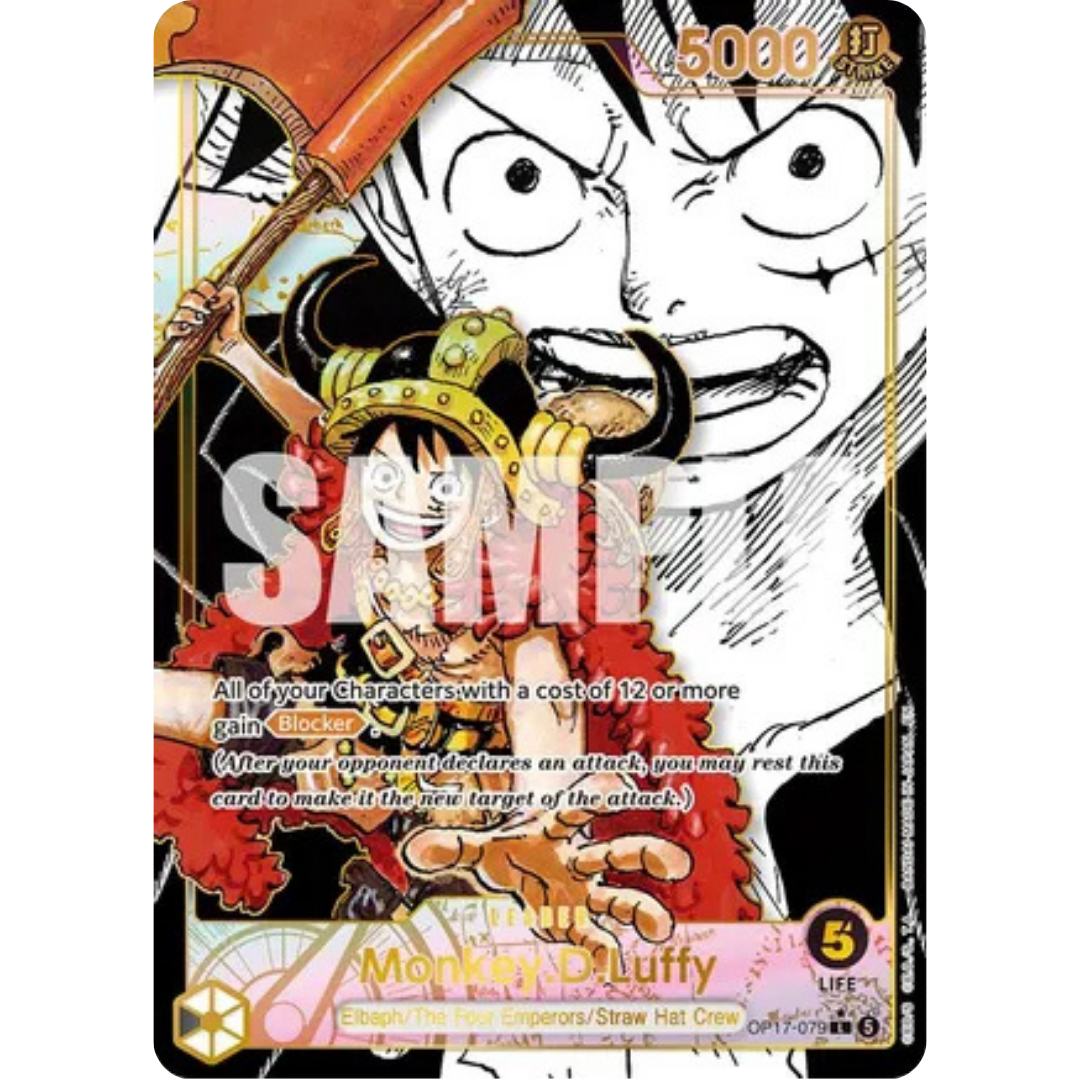 Monkey.D.Luffy (079) (Super Leader Alternate Art) (OP17-079) - The World's Strongest Warriors Foil