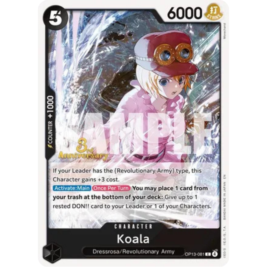 Koala (OP13-081) - Carrying On His Will: 3rd Anniversary Tournament Cards