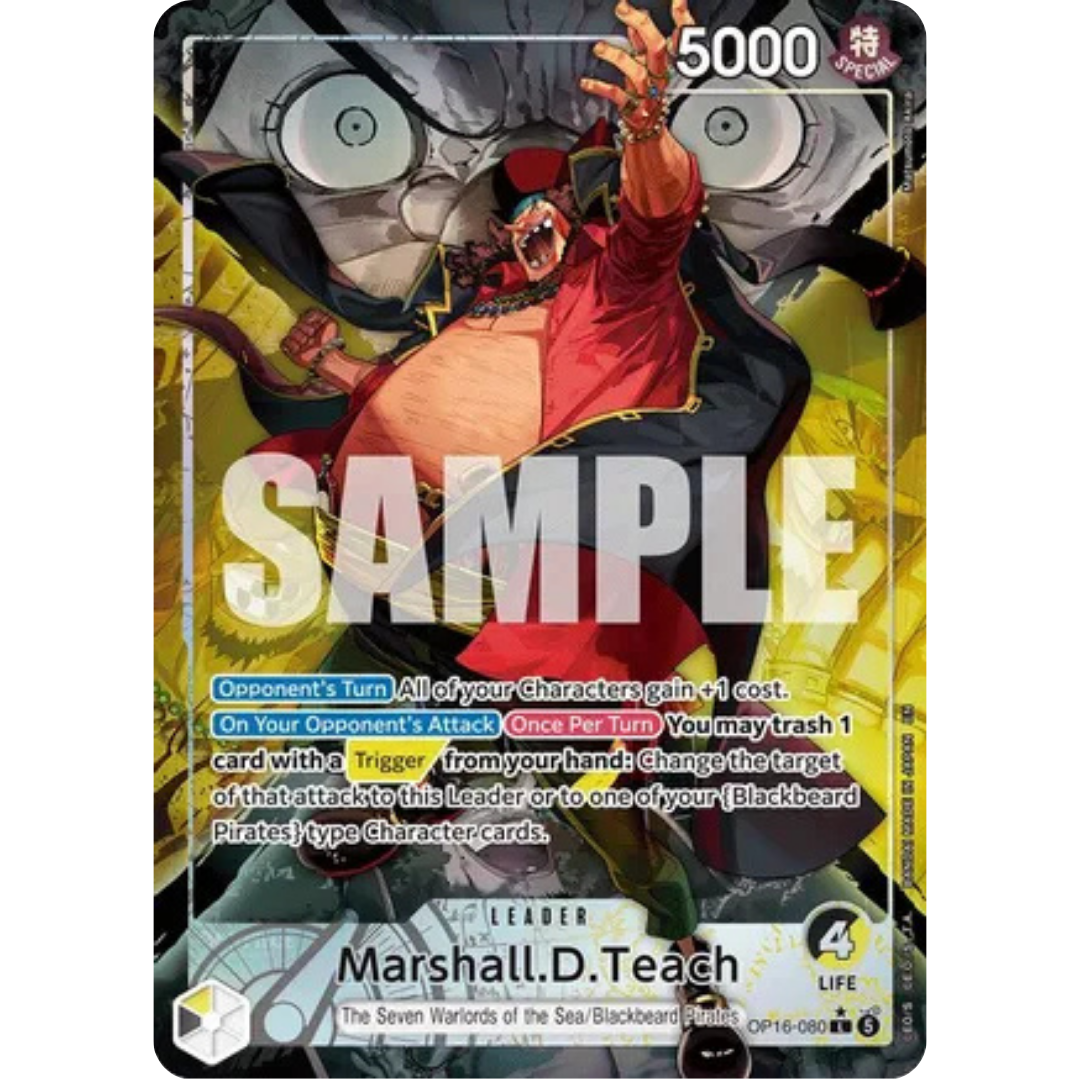 Marshall.D.Teach (080) (Alternate Art) (OP16-080) - The Time of Battle Foil