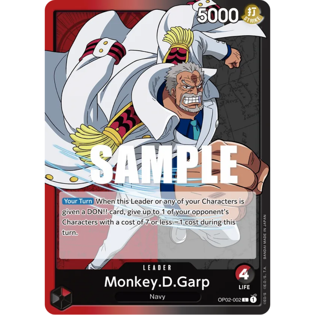 Monkey.D.Garp (002) (OP02-002) - Paramount War