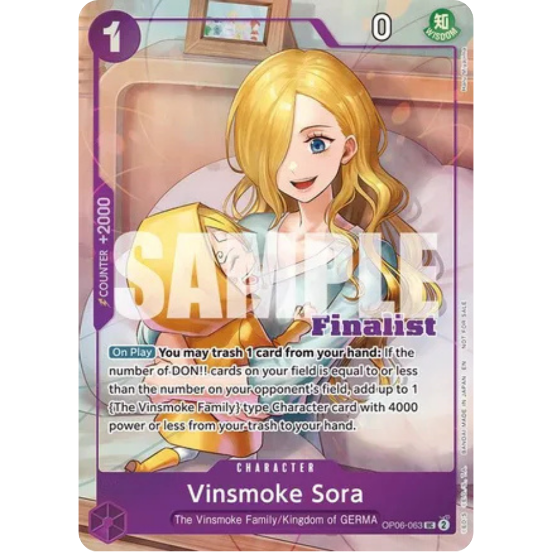 Vinsmoke Sora (CS 25-26 Finalist Card Set 2) (OP06-063) - One Piece Promotion Cards Foil