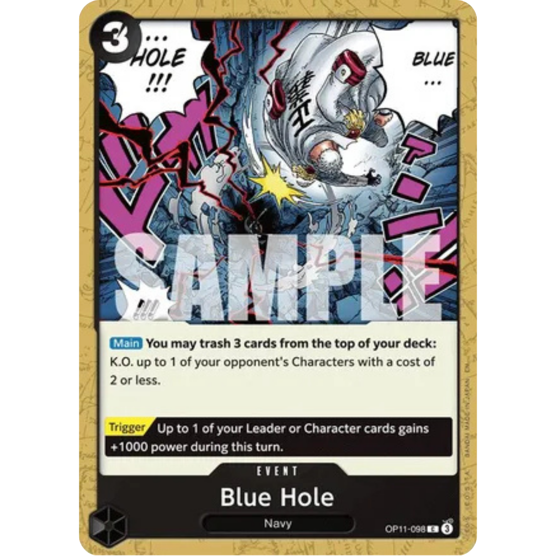 Blue Hole (OP11-098) - A Fist of Divine Speed