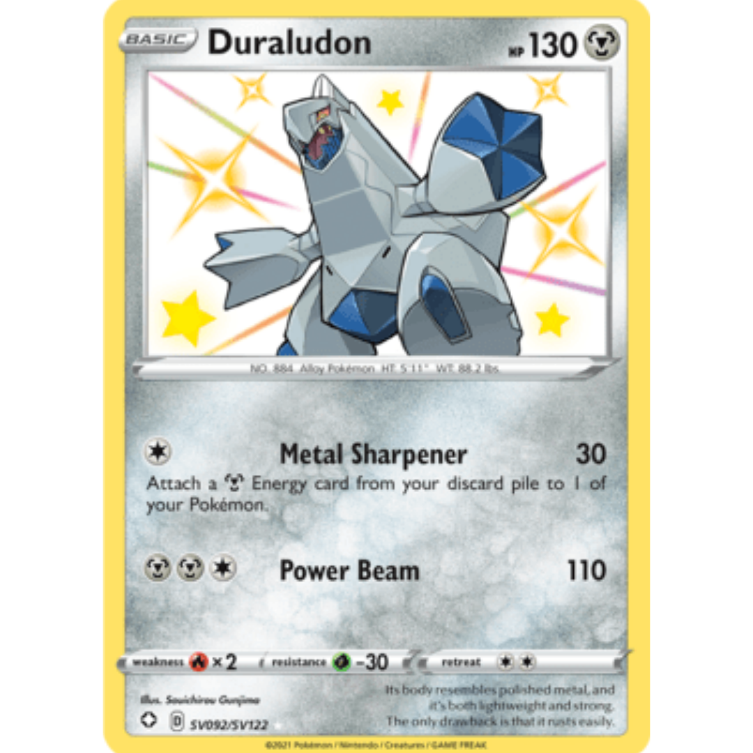 Duraludon SV092 - Holofoil Shining Fates Shiny Vault - Shiny Holo Rare