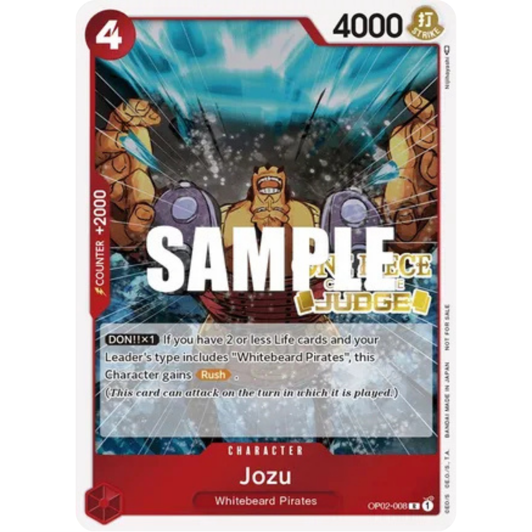 Jozu (Judge) (OP02-008) - One Piece Promotion Cards Foil