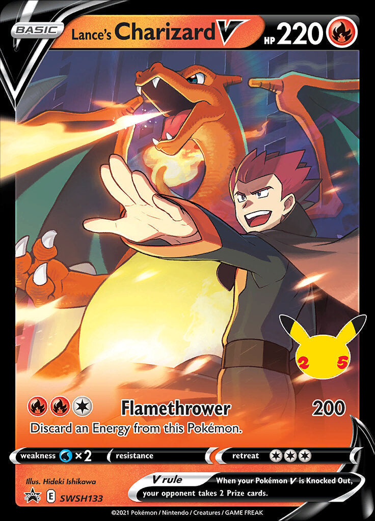 Lance's Charizard V SWSH133 - Holofoil Jumbo Cards - Promo