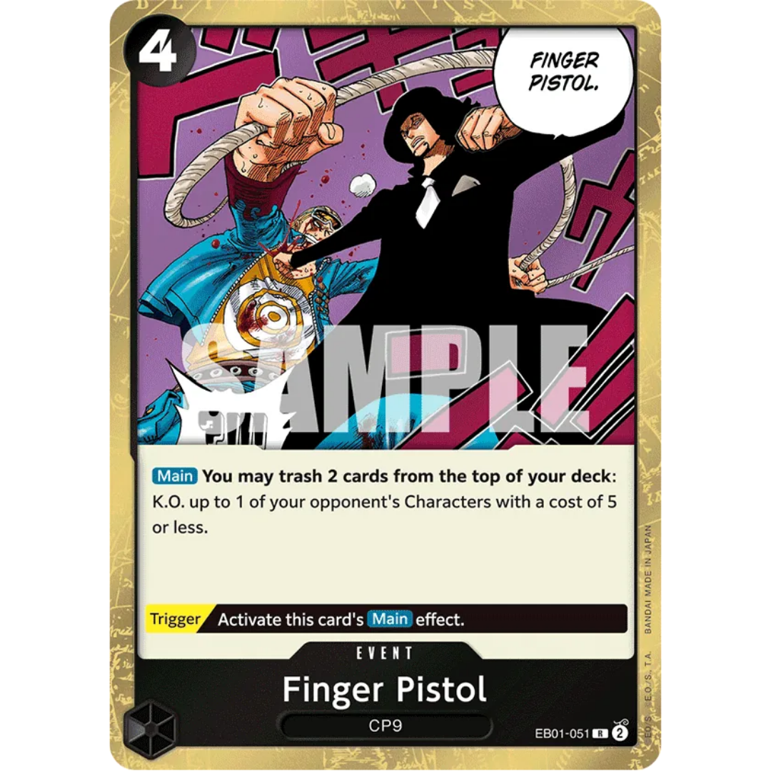Finger Pistol (EB01-051) - Extra Booster: Memorial Collection Foil