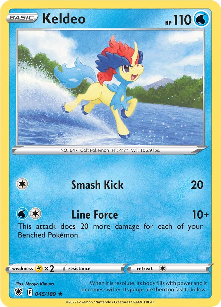 Keldeo - 045/189/189 Deck Exclusives - Rare