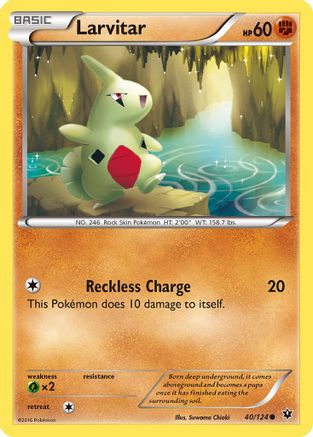 Larvitar (40) 040 XY Fates Collide - Common
