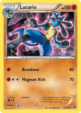 Lucario (47) 047 XY Fates Collide - Rare