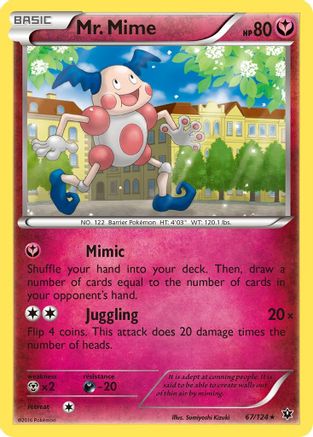 Mr. Mime 067 XY Fates Collide - Rare