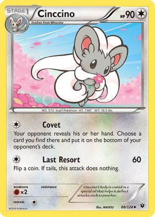 Cinccino (88) 088 - Reverse Holofoil XY Fates Collide - Uncommon