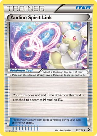 Audino Spirit Link 092 - Reverse Holofoil XY Fates Collide - Uncommon