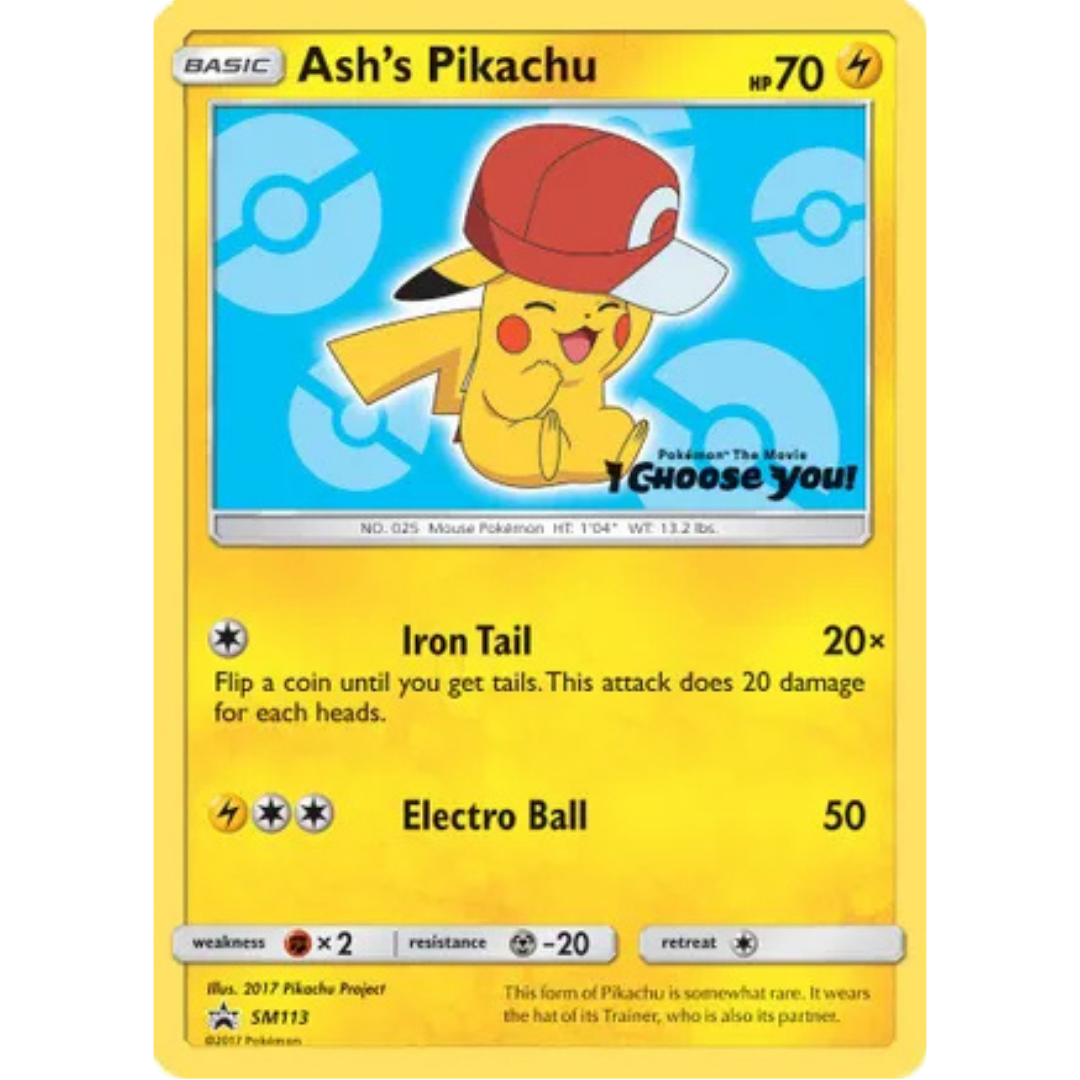 Ash's Pikachu SM113 SM Promos - Promo