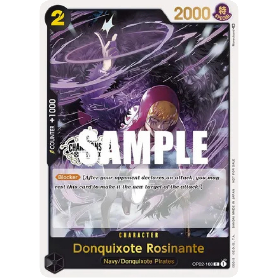 Donquixote Rosinante (Store Championship Participation Pack) (OP02-108) - One Piece Promotion Cards Foil