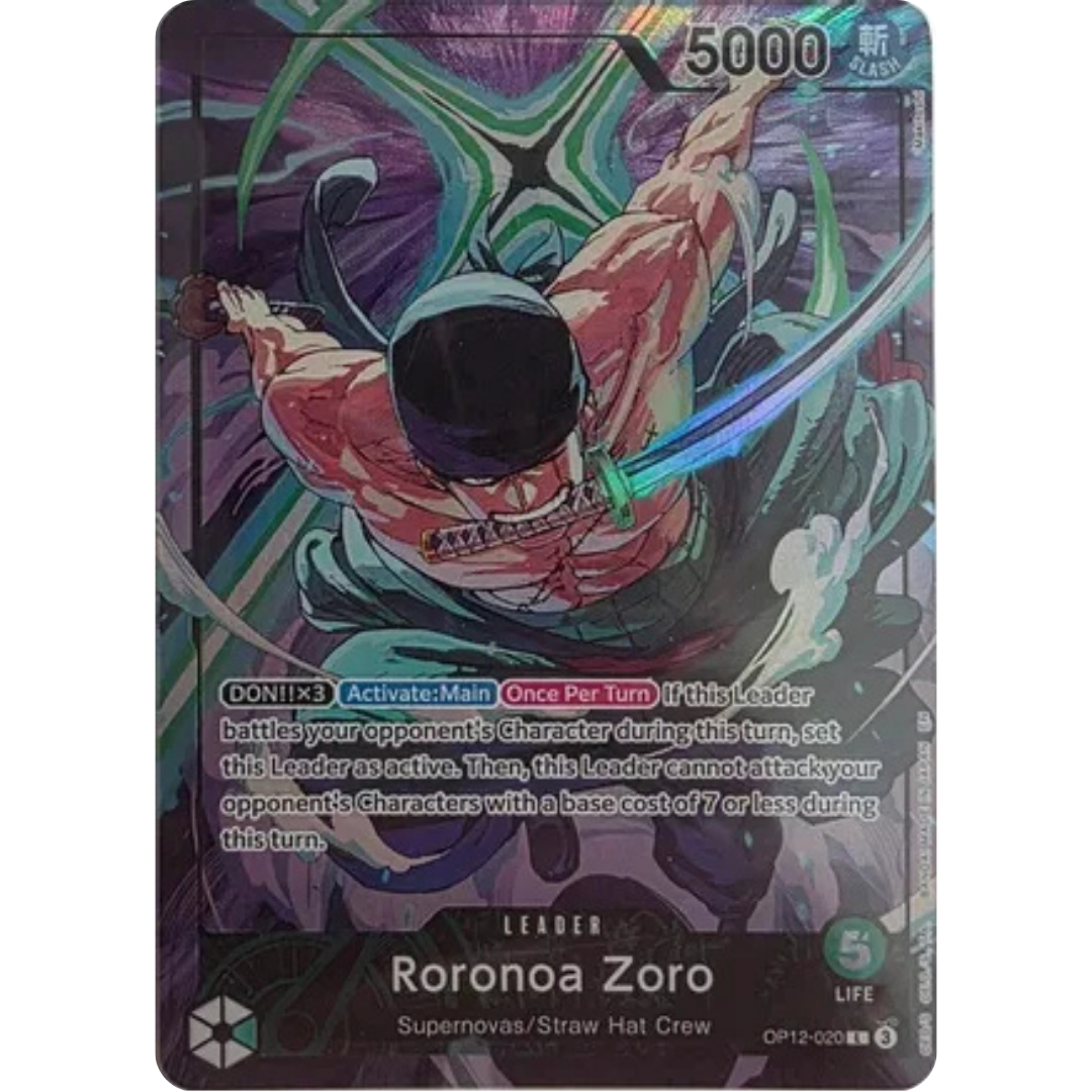 Roronoa Zoro - OP12-020 (Official Playmat Limited Edition Vol.4) (OP12-020) - One Piece Promotion Cards Foil