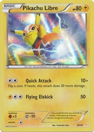 Pikachu Libre (30 030 - Holofoil XY Trainer Kit Pikachu Libre & Suicune - Common