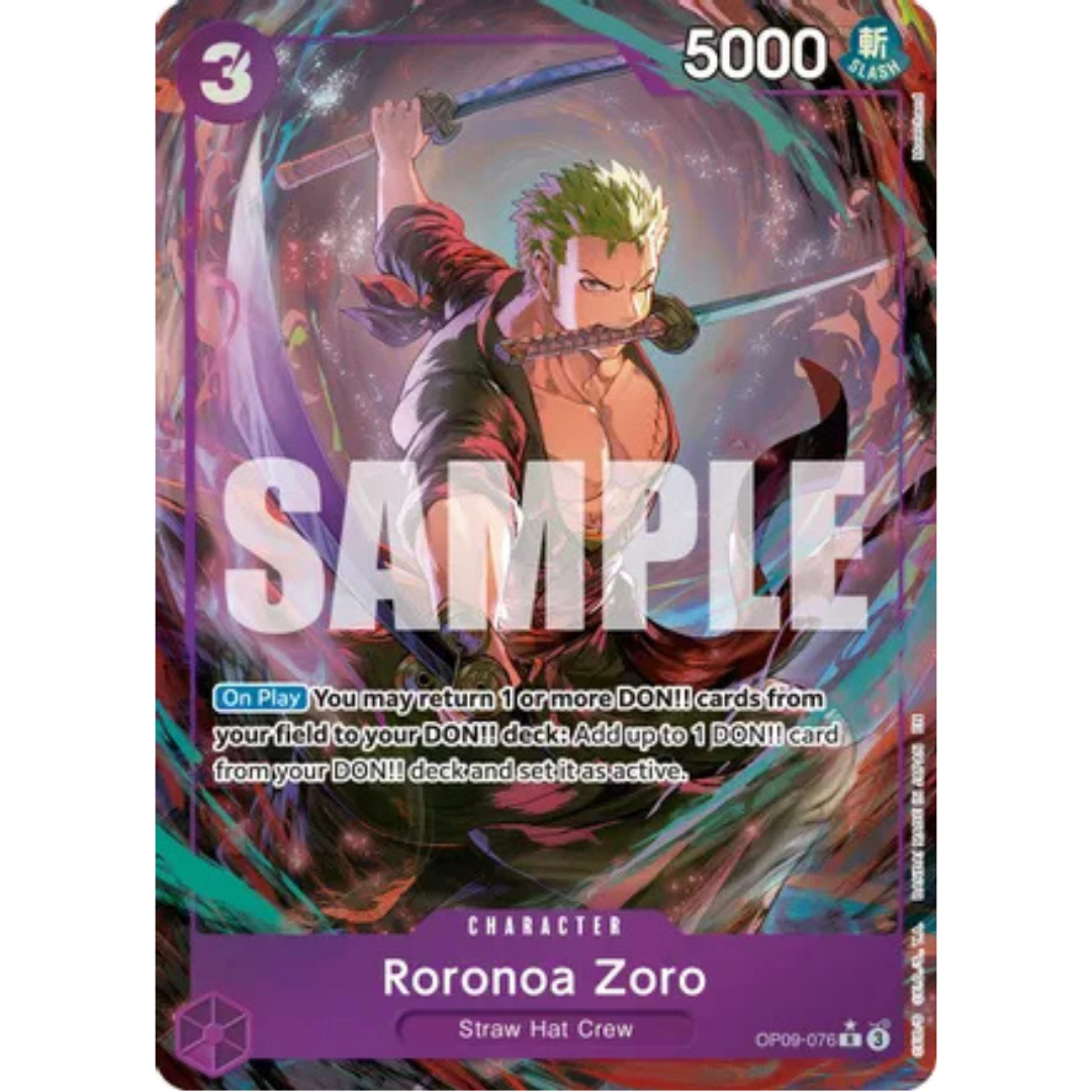 Roronoa Zoro - OP09-076 (Alternate Art) (OP09-076) - Premium Booster -The Best- Vol. 2 Foil