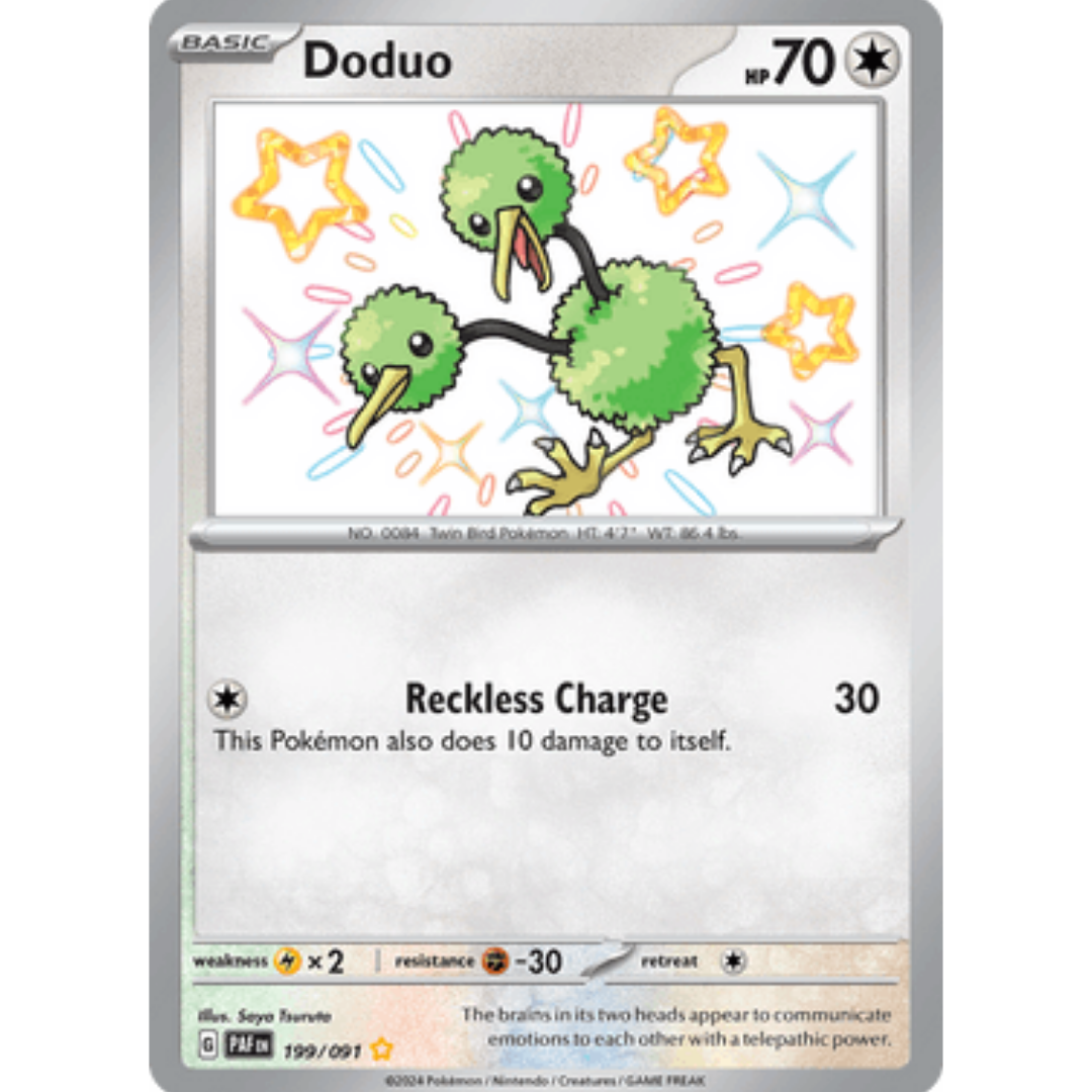 Doduo 199 - Holofoil SV Paldean Fates - Shiny Rare