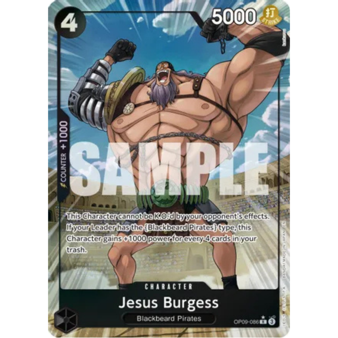 Jesus Burgess (Alternate Art) (OP09-086) - Premium Booster -The Best- Vol. 2 Foil