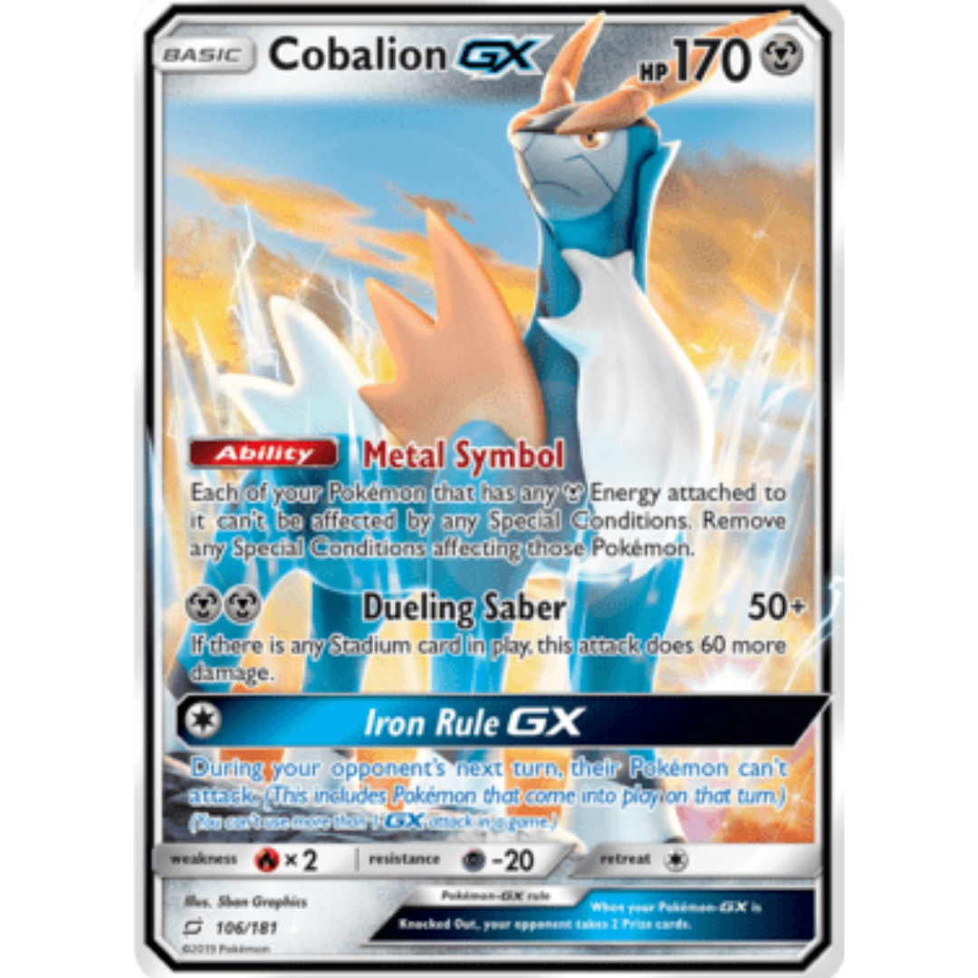 Cobalion GX 106 - Holofoil SM Team Up - Ultra Rare
