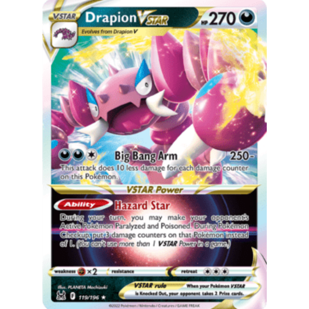 Drapion VSTAR 119 - Holofoil SWSH11 Lost Origin - Ultra Rare