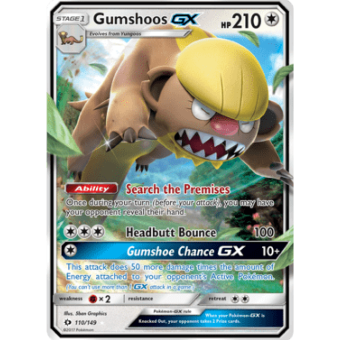 Gumshoos GX 110 - Holofoil SM Base Set - Ultra Rare