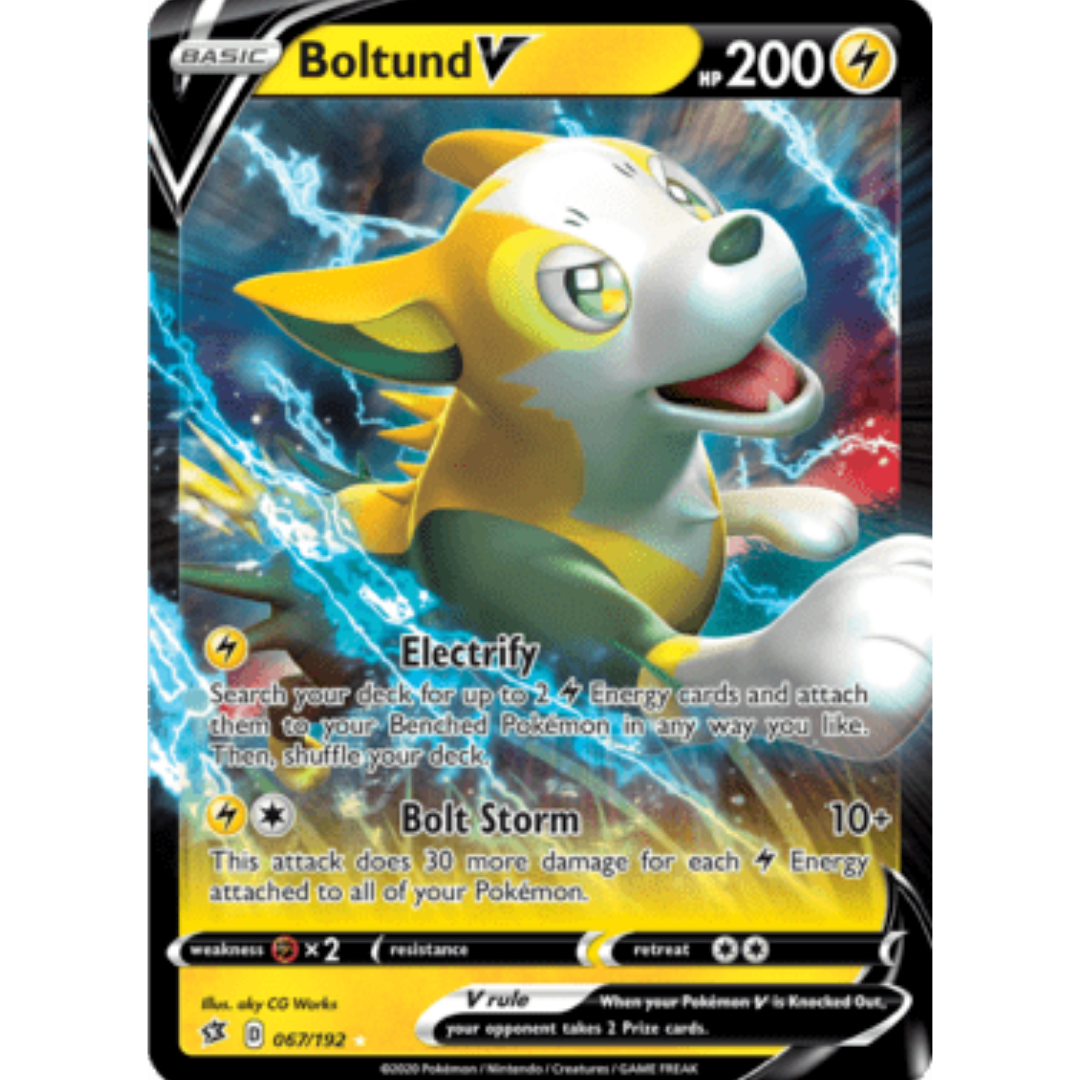 Boltund V 067 - Holofoil SWSH02 Rebel Clash - Ultra Rare