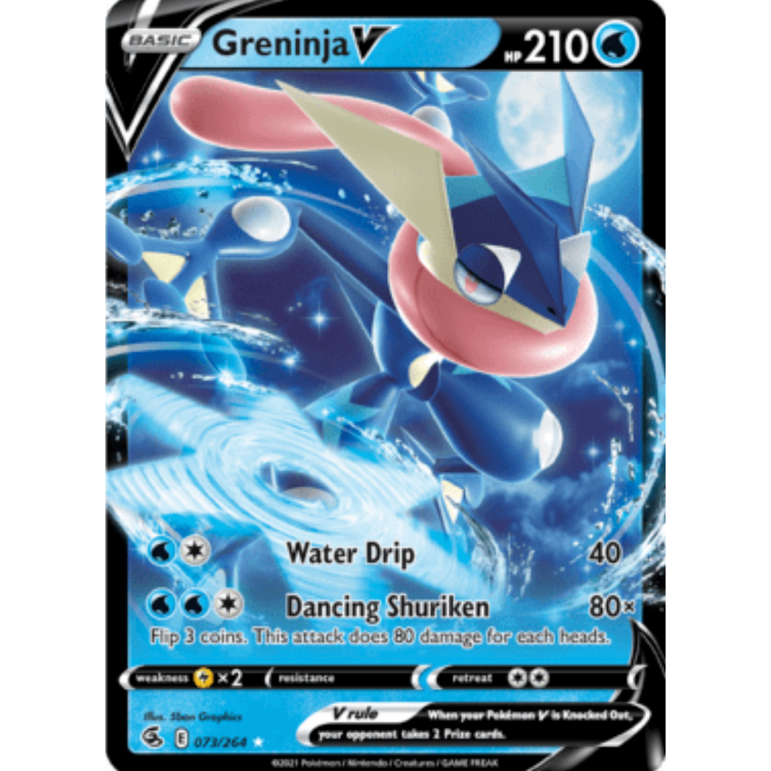 Greninja V 073 - Holofoil SWSH08 Fusion Strike - Ultra Rare