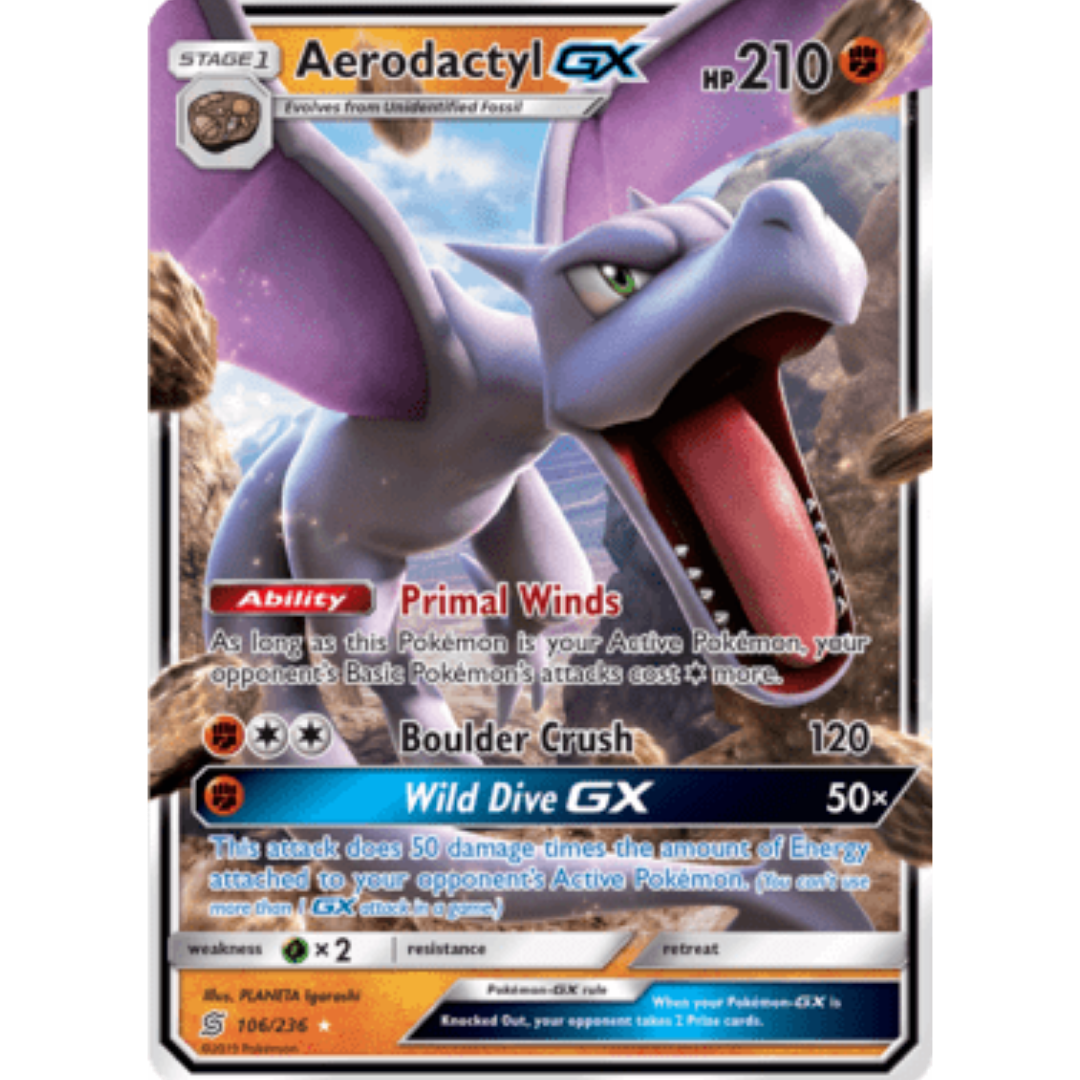 Aerodactyl GX 106/236 - Holofoil SM Unified Minds - Ultra Rare