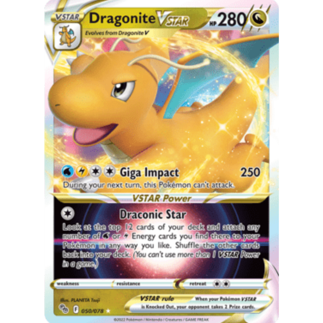Dragonite VSTAR 050/078 - Holofoil Pokemon GO - Ultra Rare