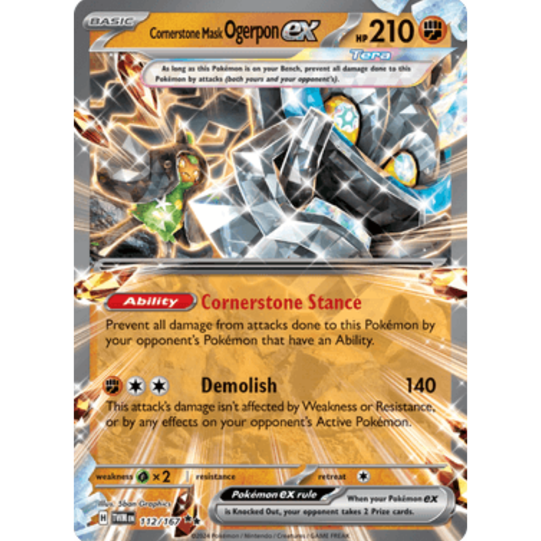Cornerstone Mask Ogerpon ex 112/167 - Holofoil SV06 Twilight Masquerade - Double Rare
