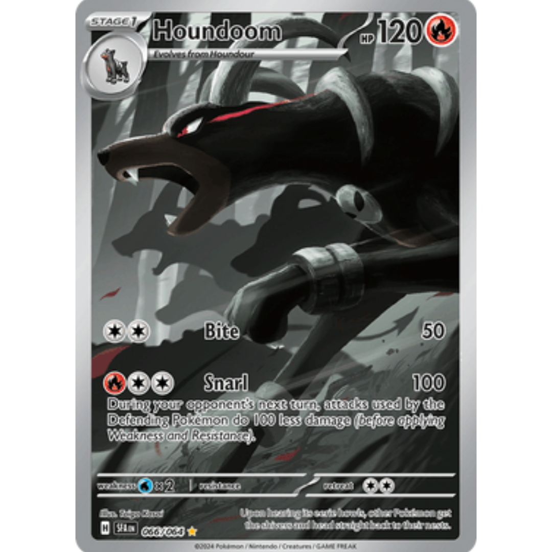 Houndoom 066/064 - Holofoil SV Shrouded Fable - Illustration Rare