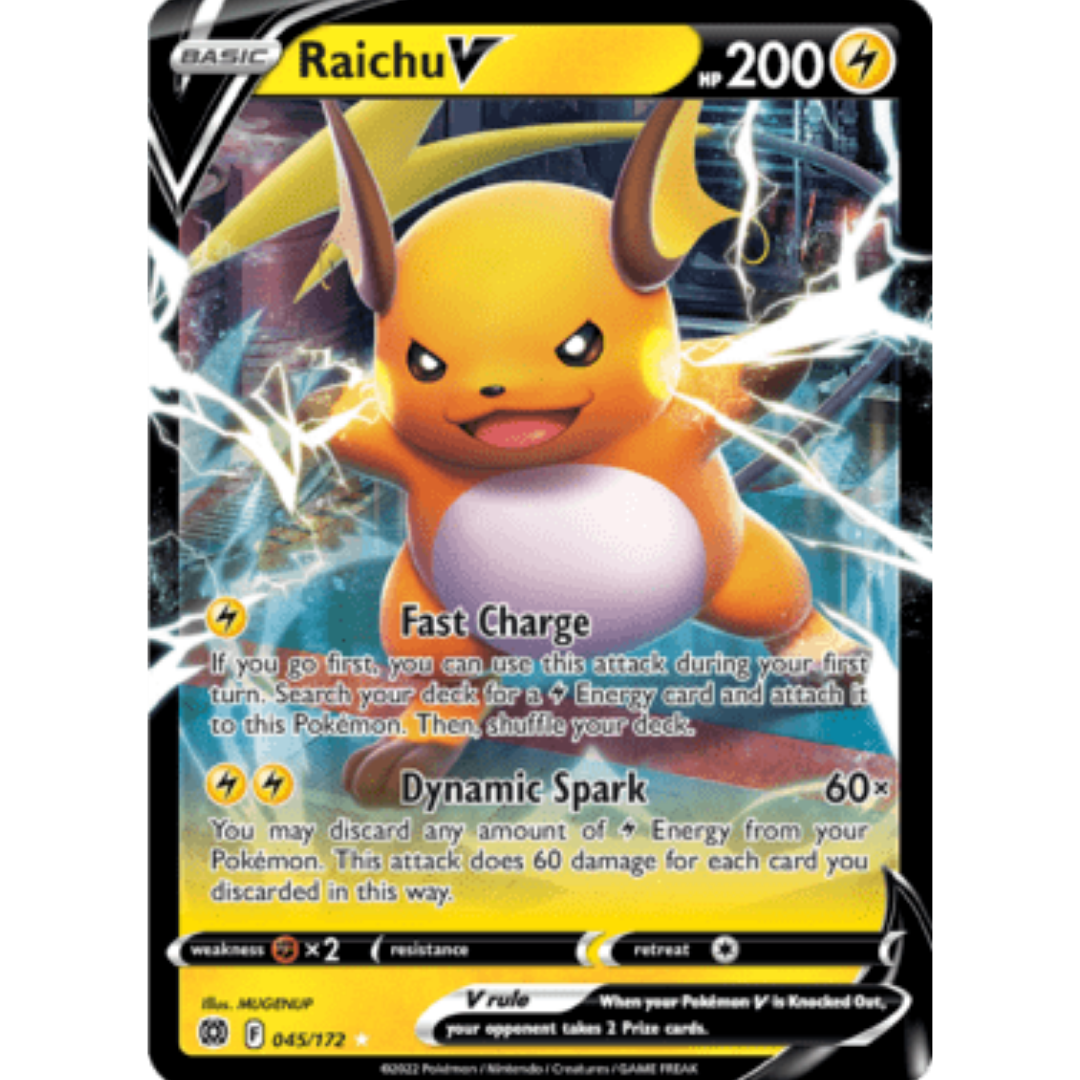 Raichu V 045 - Holofoil SWSH09 Brilliant Stars - Ultra Rare