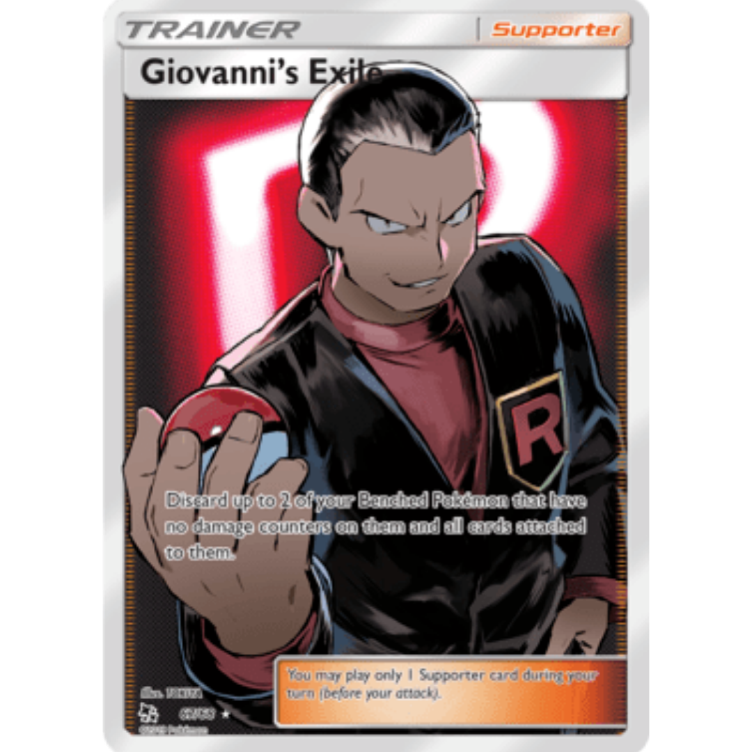 Giovanni's Exile (Full Art) 067/68 - Holofoil Hidden Fates - Ultra Rare