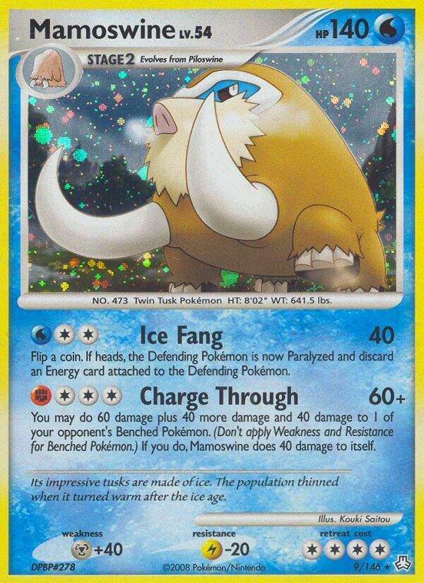 Mamoswine - 9/146 (DP Legends Awakened)/146 Deck Exclusives - Rare