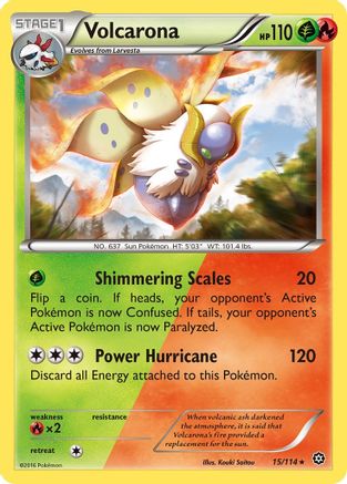 Volcarona 015 XY Steam Siege - Rare
