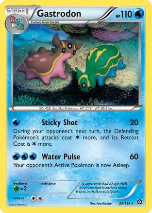 Gastrodon 029 - Reverse Holofoil XY Steam Siege - Rare