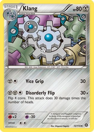 Klang 072/114 XY Steam Siege - Uncommon