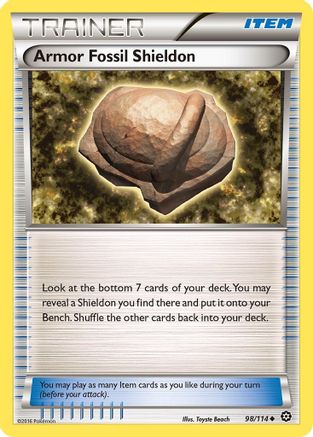 Armor Fossil Shieldon 098 XY Steam Siege - Uncommon