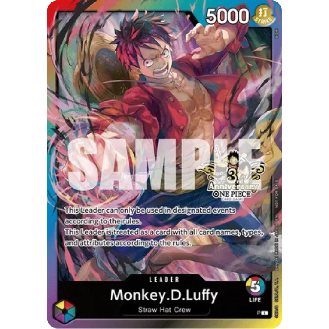 Monkey.D.Luffy (3rd Anniversary Tournament 3 Brothers Pack) - Carrying On His Will: 3rd Anniversary Tournament Cards