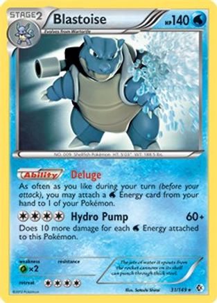 Blastoise 031/149 Deck Exclusives - Rare