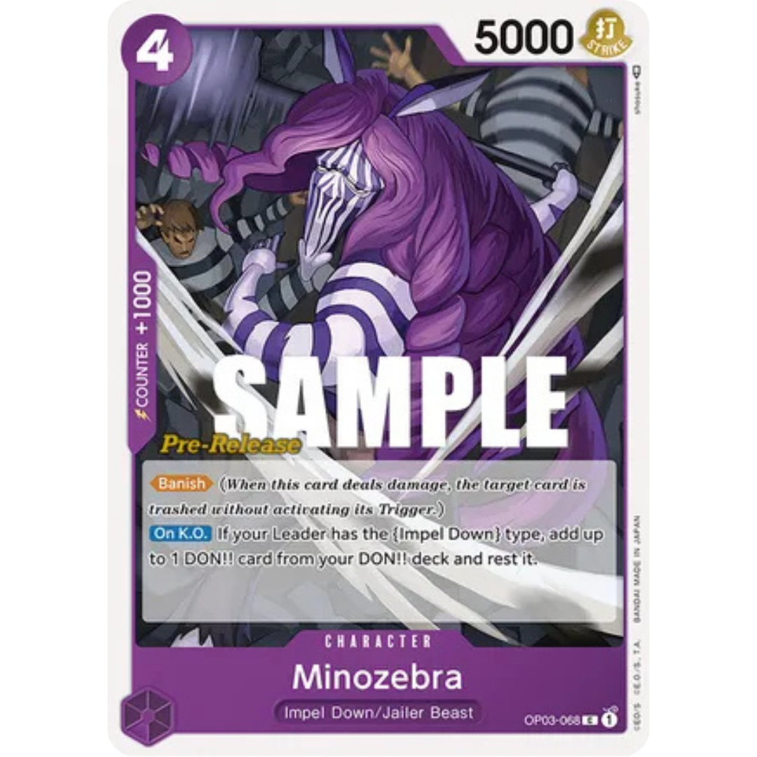 Minozebra (OP03-068) - Pillars of Strength Pre-Release Cards