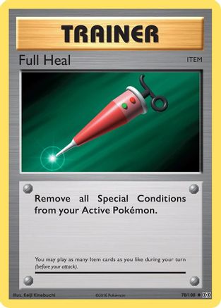 Full Heal 078 - Reverse Holofoil XY Evolutions - Uncommon