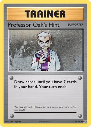 Professor Oak's Hint 084 - Reverse Holofoil XY Evolutions - Uncommon