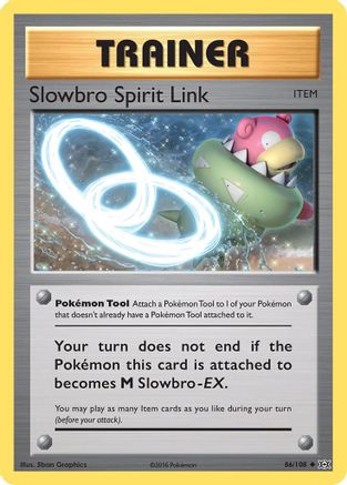 Slowbro Spirit Link 086 - Reverse Holofoil XY Evolutions - Uncommon