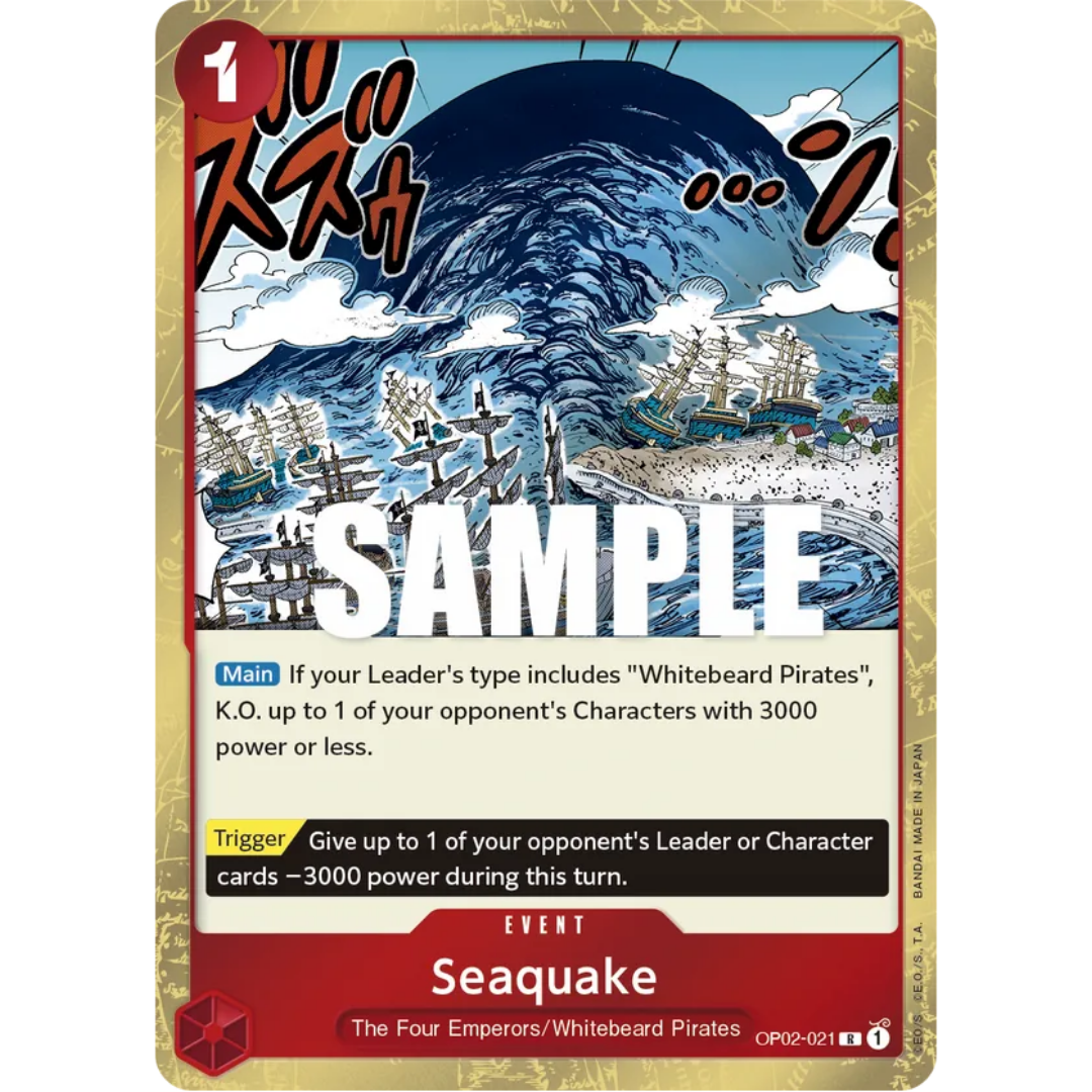 Seaquake (OP02-021) - Paramount War Foil