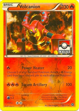 Volcanion 025/114 - Reverse Holofoil League & Championship Cards - Promo