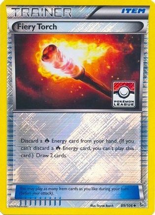 Fiery Torch 089/106 - Reverse Holofoil League & Championship Cards - Promo