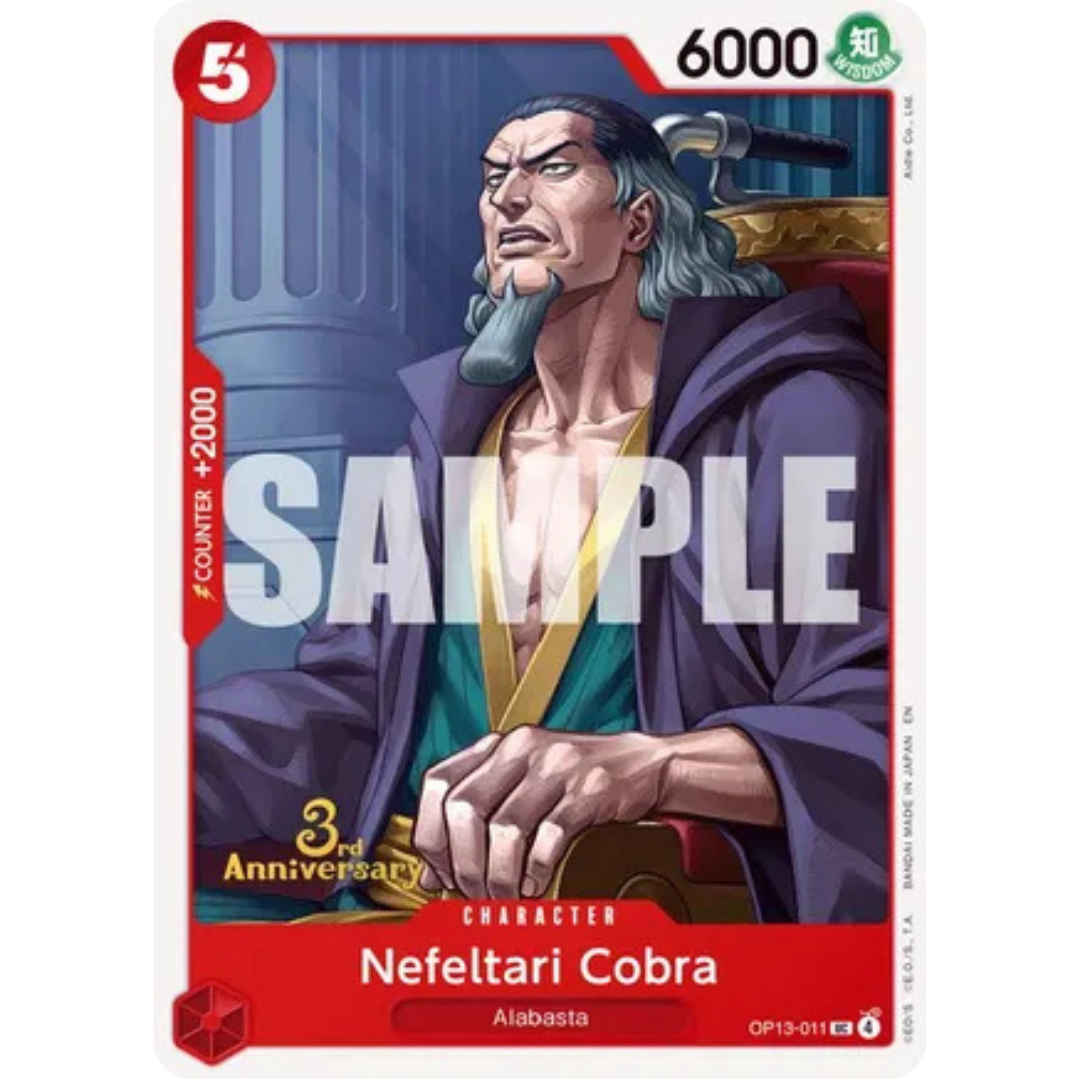 Nefeltari Cobra (OP13-011) - Carrying On His Will: 3rd Anniversary Tournament Cards