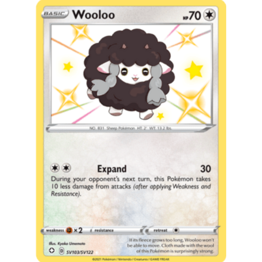 Wooloo SV103 - Holofoil Shining Fates Shiny Vault - Shiny Holo Rare